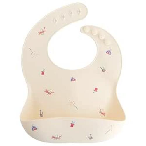 mushie Silicone Baby Bib - Circus