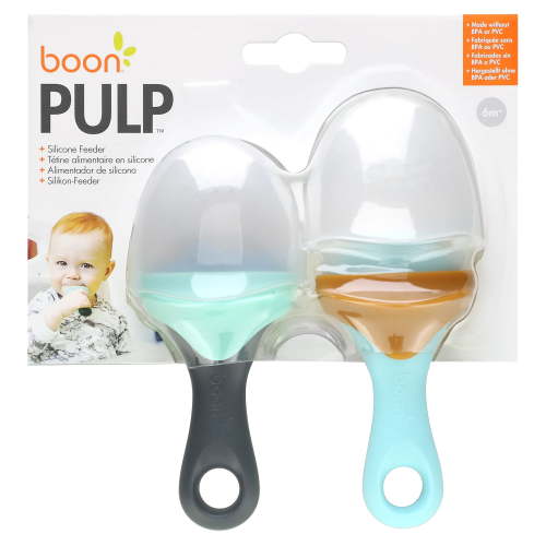 Boon Pulp, Silicone Feeder, 6 Months +, 2 Feeders