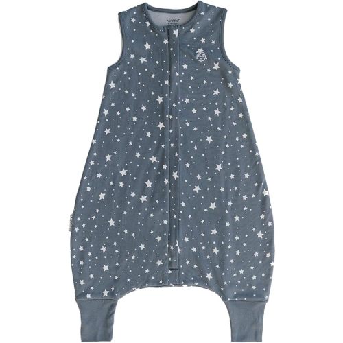 Woolino 4 Season Baby Sleep Bag or Sack with Feet, Australian Merino Wool and Organic Cotton, 6-18 m, Star Gray