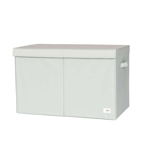 green recycled fabric folding storage chest