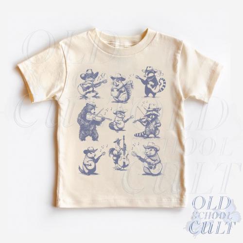 Animal Musicians Toddler Shirt, Cute Music Children's Clothing, Boho Adult, Toddler & Youth Tee, Kids Shirt, Family Shirst, Baby Bodysuit