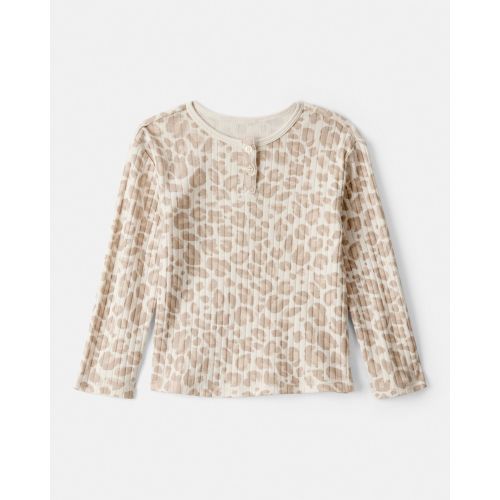 Toddler Girl Leopard Long-Sleeve Top - Cream - OshKosh B'gosh | Carter's