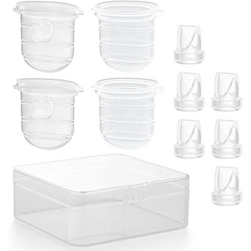 Diaphragm & Duckbill Valve Set Compatible with Momcozy M6 Breast Pump, Includes 6 Duckbill Valves and 4 Diaphragms, Pump Parts Works with Mobile Style M6