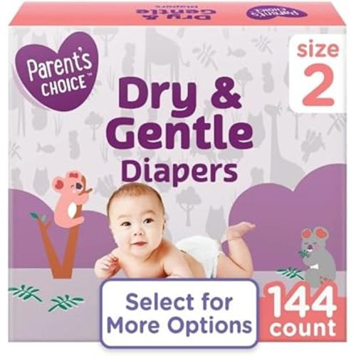 Parent's~Choice Dry & Gentle Diapers Size 2