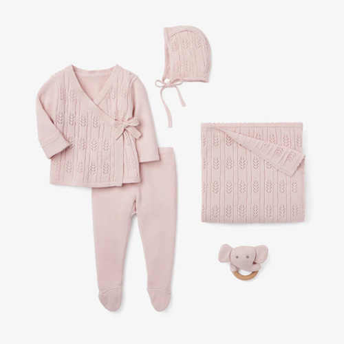 Blush Pink Baby Layette Set w. Box PINK / 0-3M