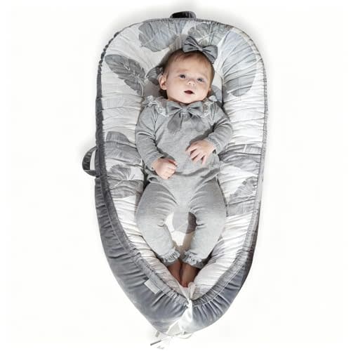 EAQ Baby Lounger, Infant Lounger for Newborn,Portable Baby Nest Cover Breathable & Soft, Newborn Essentials