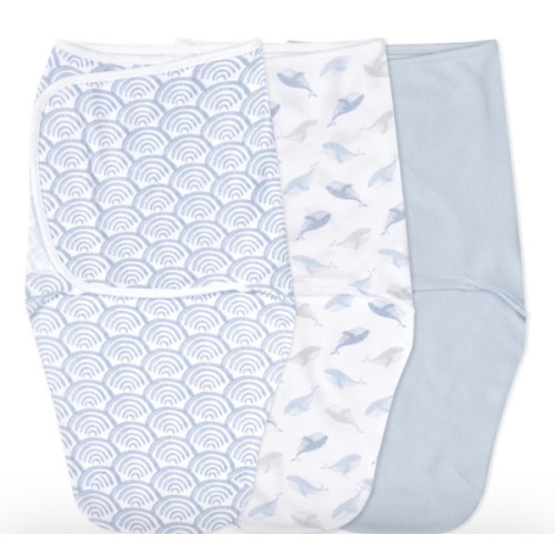 At Sea Easy Swaddle With No Zipper 0-3M | aden + anais