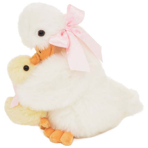 Bearington Duck with Duckling Stuffed Animal, Daisy and Duckie, 10 inches - Duck Stuffed Animal - Duckling Plush Toys