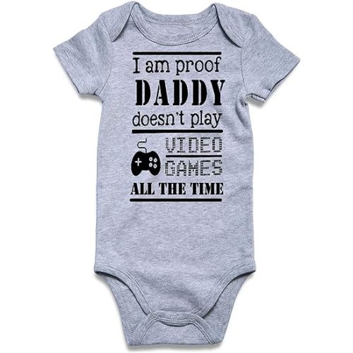 Loveternal Neutral Baby Girls Boys Cotton Romper Cute Saying Newborn Clothes 0-12 Months