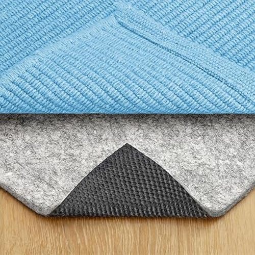 RUGPADUSA - Dual Surface - 5'x7' - 1/4" Thick - Felt + Rubber - Non-Slip Backing Rug Pad - Safe for All Floors