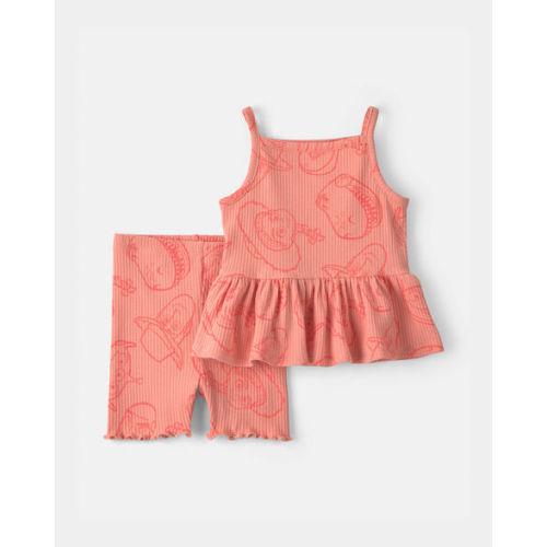 Baby Girl 2-Piece Pixar© Toy Story Sleeveless & Short Set - Coral | Carter's