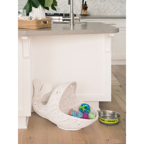 Highland Dunes Whale Wicker Storage Basket | Wayfair