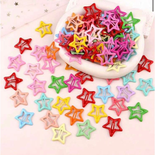 20pcs/Pack Colorful Star Shape Hair Clips, Cute Hair Accessories For Baby & Kids | SHEIN USA