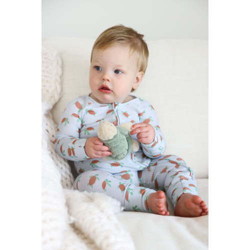 Bamboo Waffle Convertible Zip Romper in Coastal Cruisers | Caden Lane