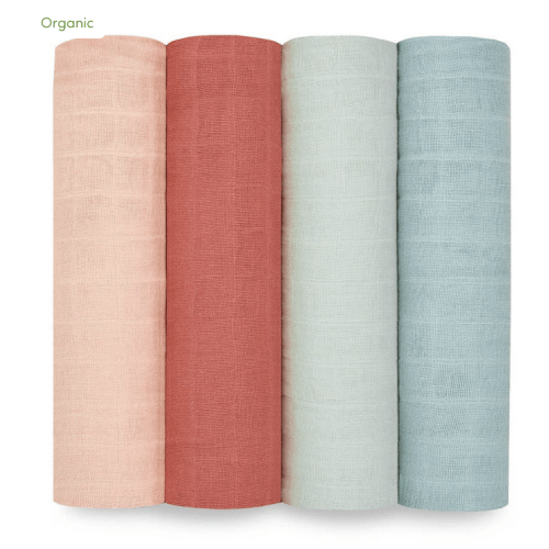 aden + anais | Mother Earth Organic Muslin Swaddle Blanket 4pk