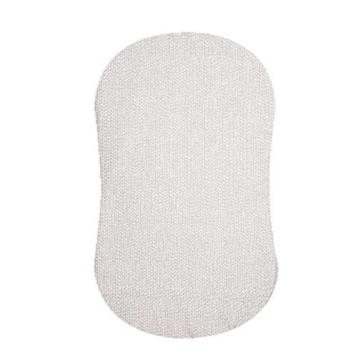 HALO - BassiNest Fitted Sheet 100% Cotton | Herringbone - cream ,