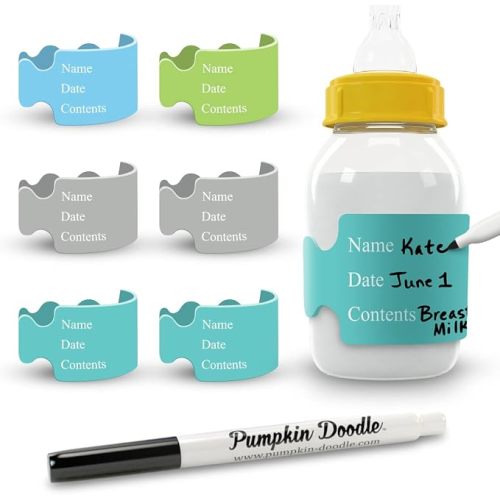 The Original Write and Reuse Baby Bottle Labels for Daycare