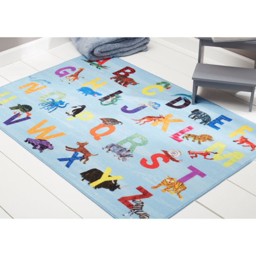Eric Carle Alphabet Zoo Graphic/Print Area Rug & Reviews | Wayfair