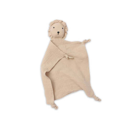 Sommerfugl Kids 100% Cotton Lion Baby Comforter Blanket Soft Breathable Cute in Latte