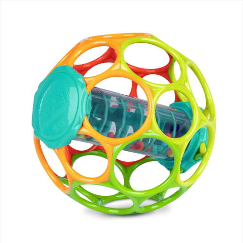 Bright Starts Oball Rainstick Rattle Toy, Baby Cause & Effect, 6 Inches, Unisex