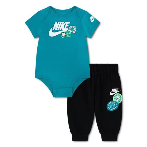 Baby Nike Multi Sports Icon Verbiage Onesie and Pants Set