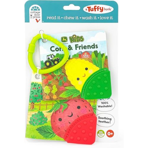 John Deere Kids 2 Pack Washable, Chewable, Unrippable Pages With Linking Ring For Stroller Or Diaper Bag, Teether Tough (A Tuffy Book) (Baby's Unrippable) Board book – March 4, 2025