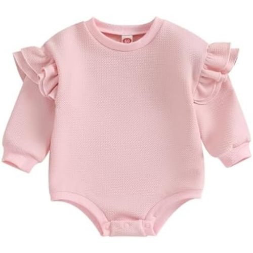 Baby Boy Girl Bubble Shirt Romper Outfit Short Sleeve Summer Bodysuit Top Newborn Oversized Crewneck Jumpsuit