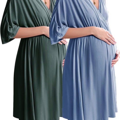 Labor & Deliver Nursing Gown - 2 pack