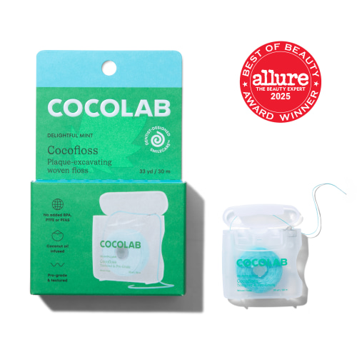 COCOLAB Cocofloss Refillable Dental Floss 33 yd - Delightful Mint