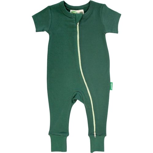 PARADE Organic Essentials '2-Way' Zip Romper - Short Sleeve