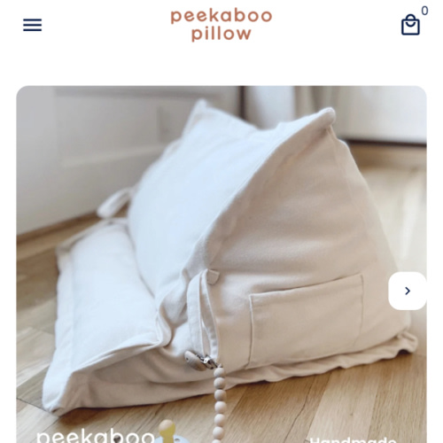 Peekaboo Pillow™ Official Site - Organic Infant Lap Pillow