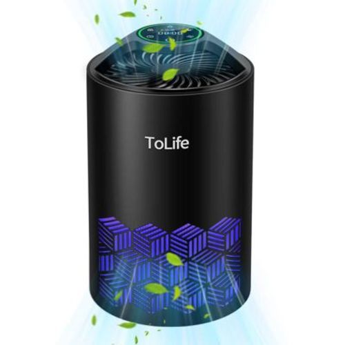 Tolife TZ-K1 Air Purifier Kills most Viruses Allergens/Dust/Germs GONE!-Black