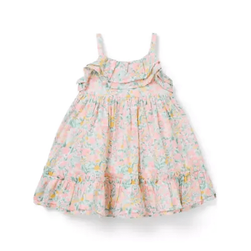 Baby White Ditsy Floral Baby Ditsy Floral Ruffle Dress by Janie and Jack
