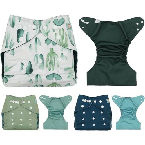 ALVABABY Baby Cloth Diaper Cover 3 Pack Swim Diaper Cloth Diapers Shell Baby Girls Boys 3CDC07-CA