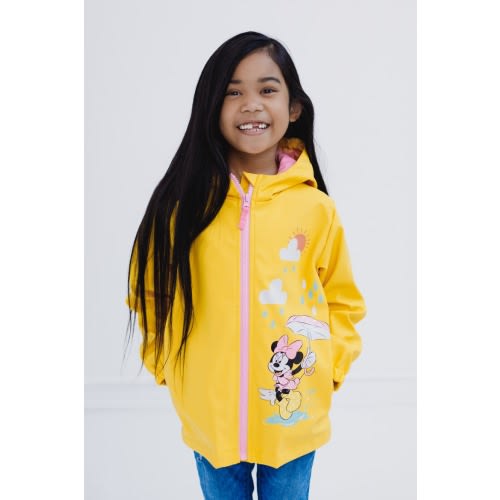 Minnie Mouse Hooded Zip-Up Rain Jacket