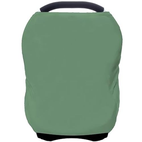 Car Seat Covers Baby - Multi-use Cover Carseat Canopy, Breathable Breastfeeding Cover, Car Seat Covers for Bbies, Boys & Girls Shower Gifts (Light Green)