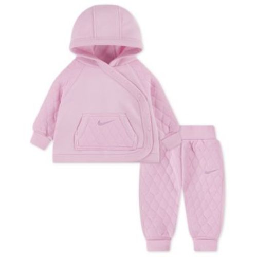 Baby Girls' Long-Sleeve Jacket and Joggers, 2-Piece Set
