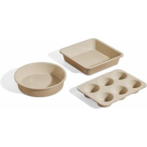 Our Place Wonder Oven Baker’s Kit, 3-Piece Round, Square & Muffin Pan Set