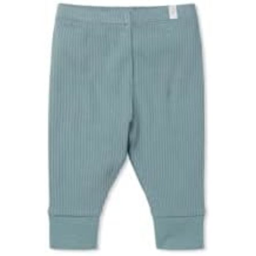 MORI Baby Unisex Premium Ribbed Leggings - Casual Stretchy Pants with Stylish Cuffs and Elastic Waist - Bottoms for Toddlers