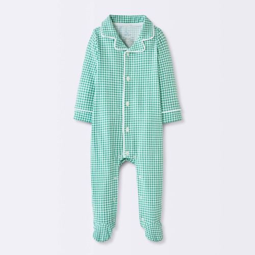 Baby Boys' Gingham Mommy & Me Sleep N' Play - Cloud Island™ Green 3-6M