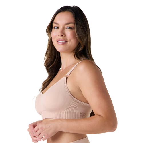 Ingrid & Isabel For Every Belly Women's Maternity & Nursing Seamless Pumping Bra, SizesS-4XL