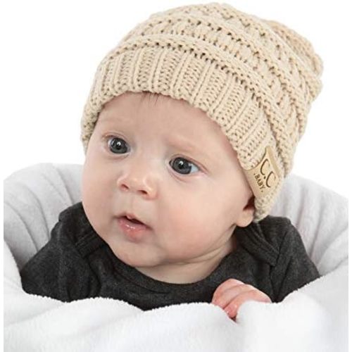 Funky Junque Baby Winter Hat – Cute Newborn Hats, Cozy Warm Infant Beanie, Soft Knit Stocking Stuffer for Babies 0–12 Months