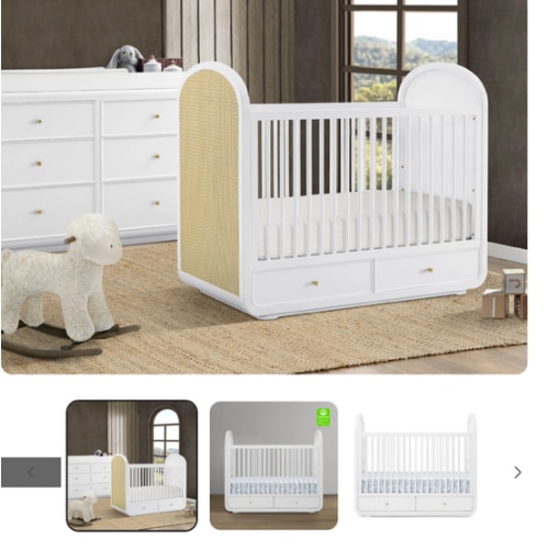 Aspen 4-in-1 Convertible Crib with Underdrawer