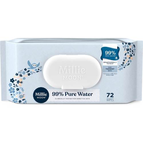 Millie Moon | 99% Pure Water Wipes 72 pack