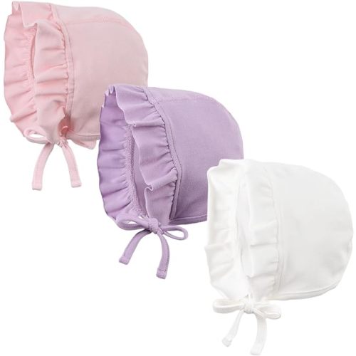 Lovely Baby Girl Hospital Hat Soft Cotton Newborn Beanie Winter Baby Hats for Infant Girls