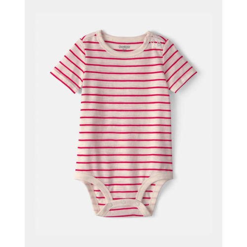 Baby Striped Bodysuit - Red/Ivory - OshKosh B'gosh | Carter's