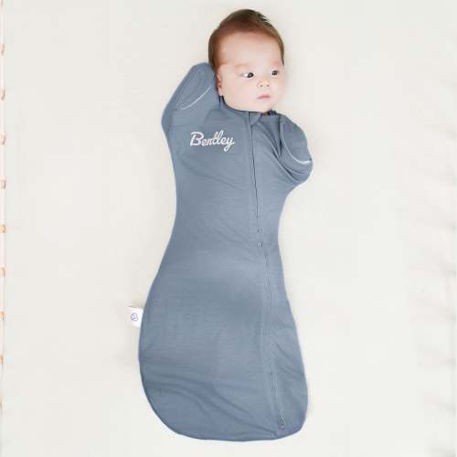 ClimaCuddle® Swaddle 2-in-1 0.5 TOG - Merino Wool & Rayon From Bamboo  - Misty Blue