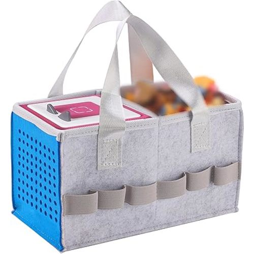 Toniebox Starter Set Hard Case with Handle - Portable Travel Carry Case for Tonies Box Compatible with Tonies Figure (Blue)