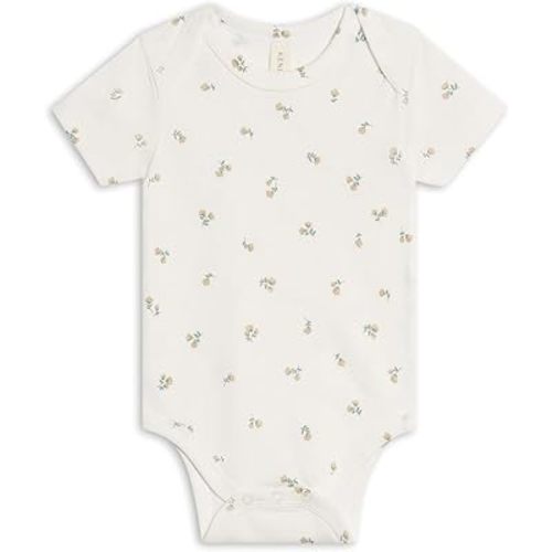 Colored Organics Unisex Organic Cotton Bodysuit - Short Sleeve Infant One Piece - Baby Boy and Girl Clothing