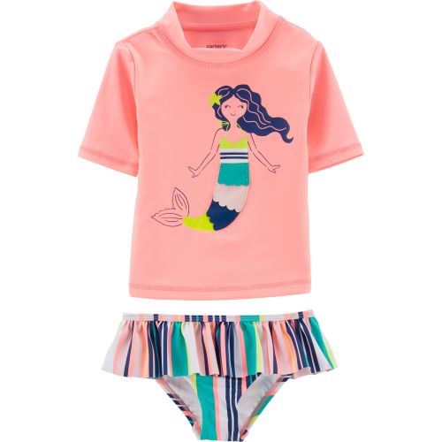Carter's Mermaid Rashguard Set - 9M - Color